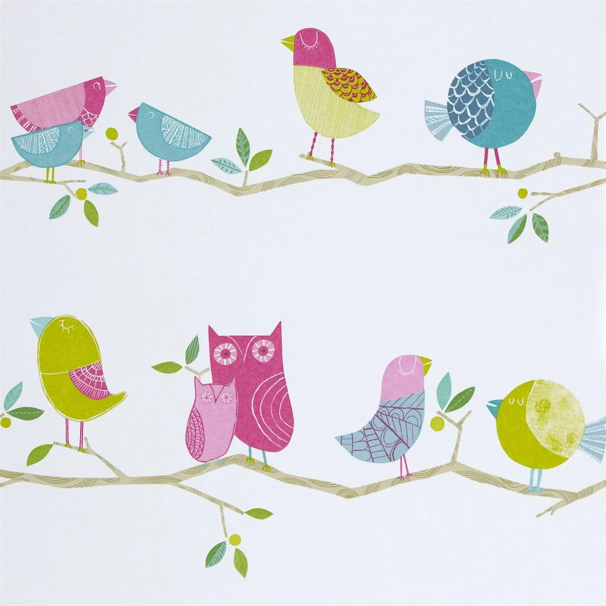 What A Hoot Wallpapers 70515 What A Hoot Wallpaper roomset
