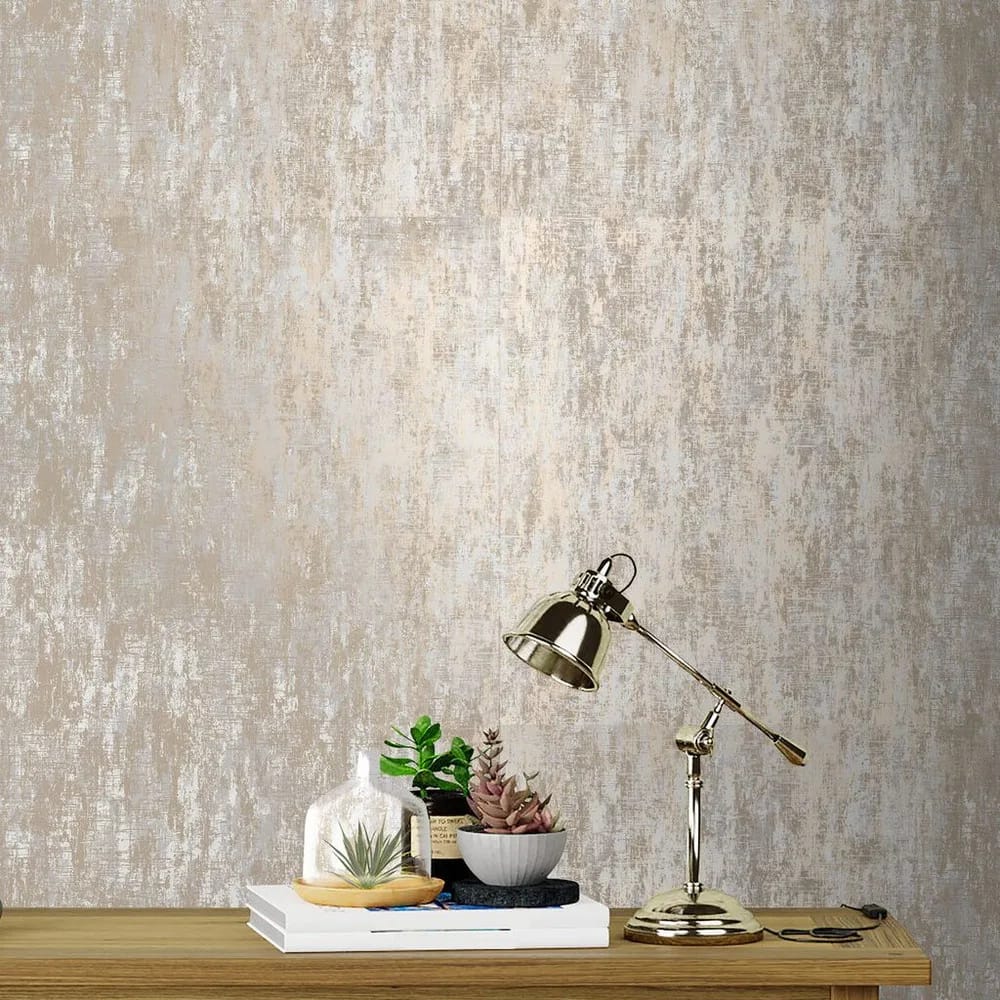 Whinfell Champagne Wallpaper roomset