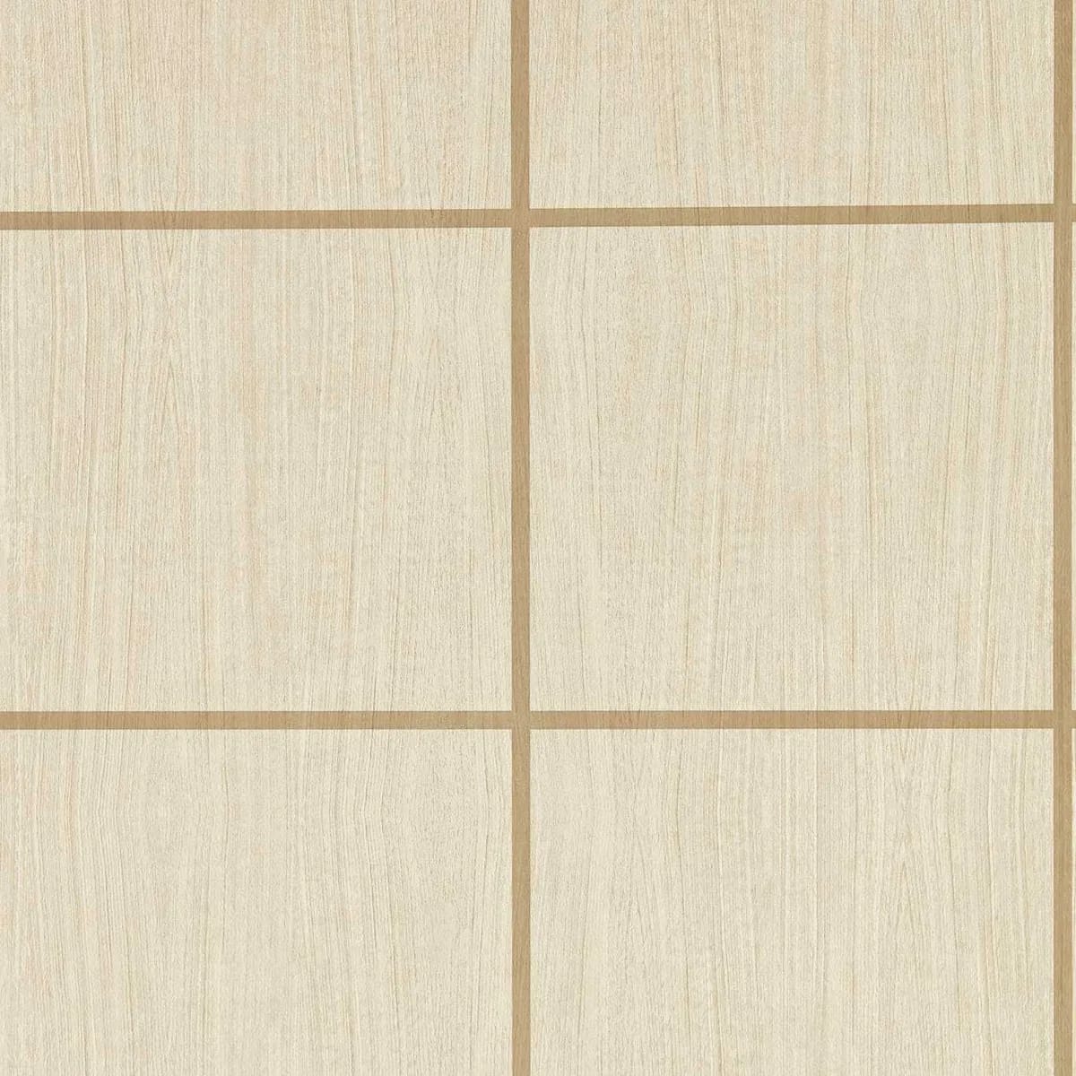 Wood Blocks Silver Birch/Blush Gloss Wallpaper roomset