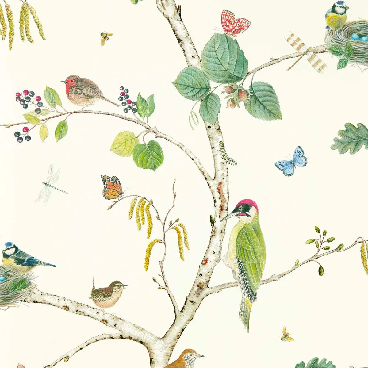 Woodland Chorus Wallpaper roomset