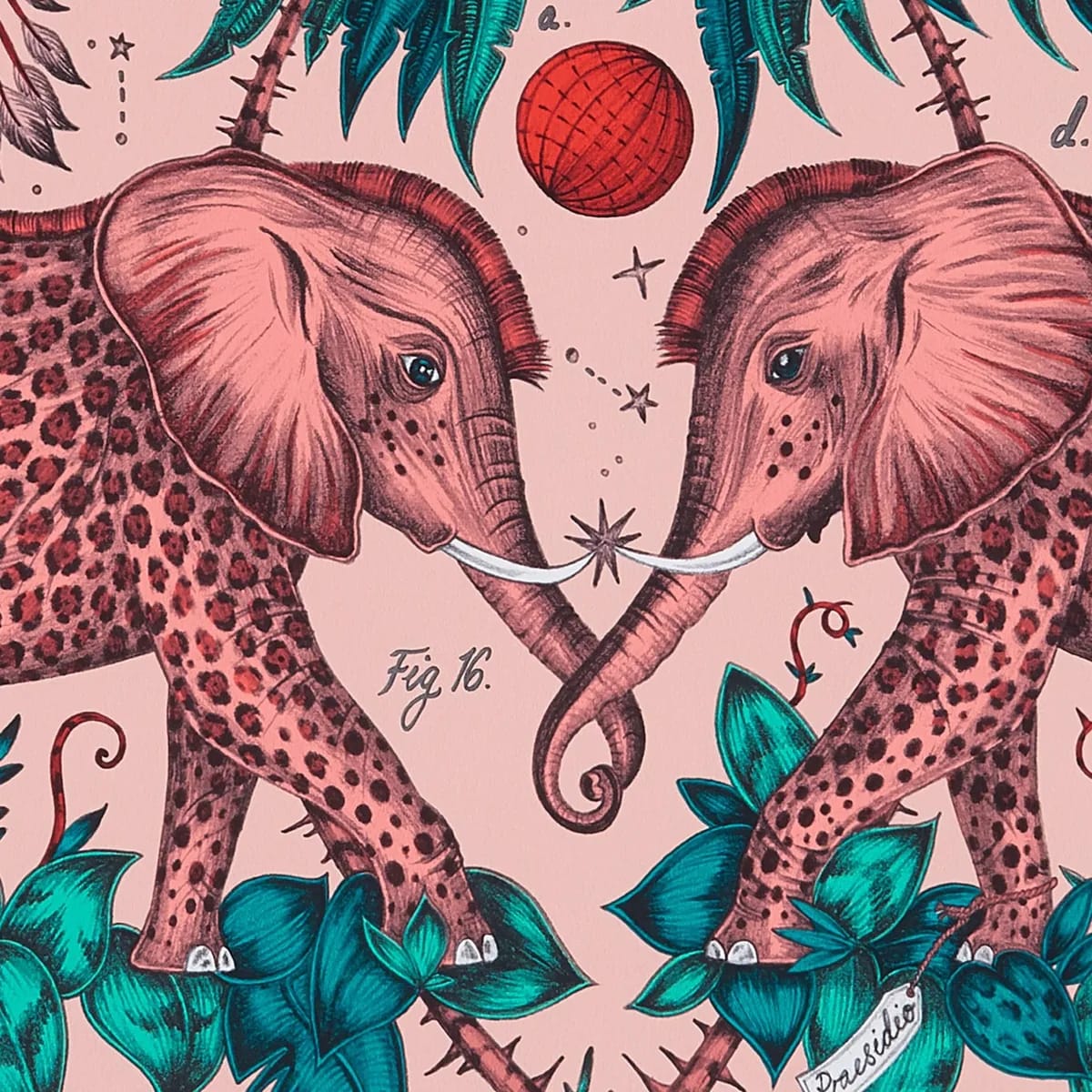 Zambezi Wallpaper — Pink